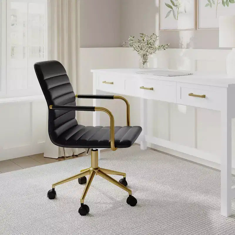 Sedia da ufficio imbottita Martha Stewart Taytum