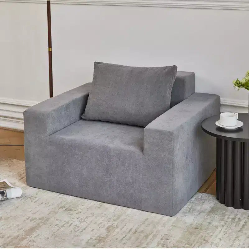 Divano Bean Bag in schiuma in scatola con cuscino, grande e comodo, per soggiorno, camera da letto o area gaming