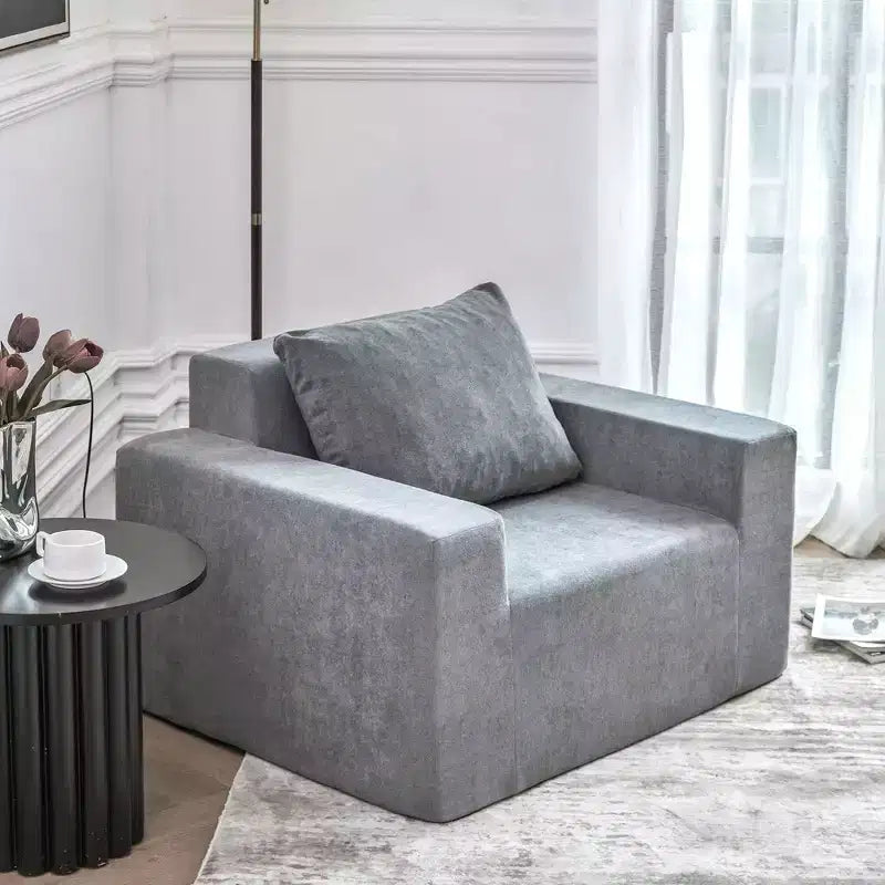 Divano Bean Bag in schiuma in scatola con cuscino, grande e comodo, per soggiorno, camera da letto o area gaming