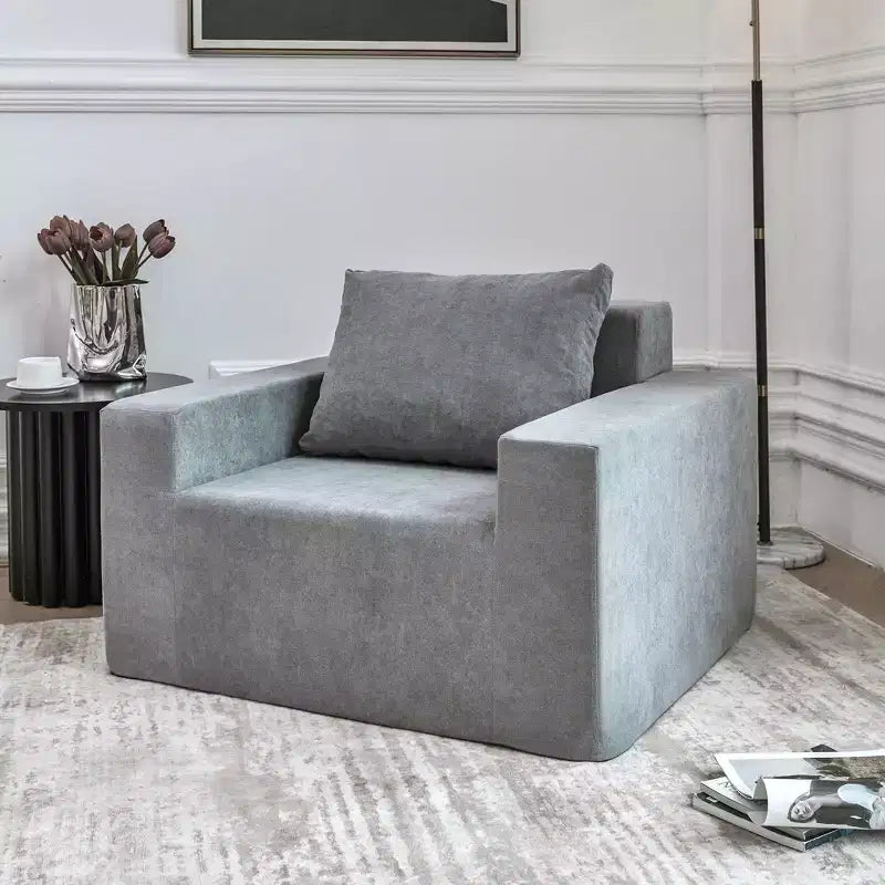 Divano Bean Bag in schiuma in scatola con cuscino, grande e comodo, per soggiorno, camera da letto o area gaming