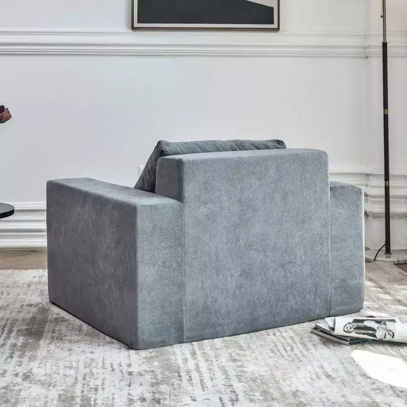 Divano Bean Bag in schiuma in scatola con cuscino, grande e comodo, per soggiorno, camera da letto o area gaming