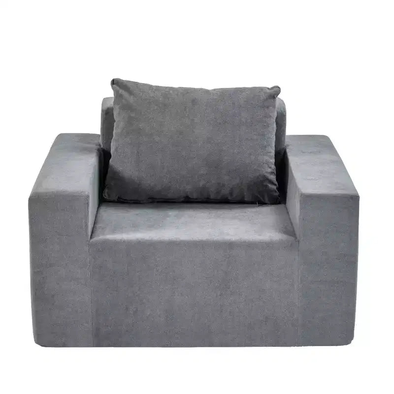 Divano Bean Bag in schiuma in scatola con cuscino, grande e comodo, per soggiorno, camera da letto o area gaming