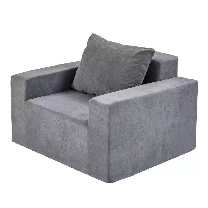 Divano Bean Bag in schiuma in scatola con cuscino, grande e comodo, per soggiorno, camera da letto o area gaming