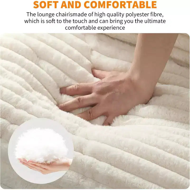 Poltrona Sling da Soggiorno, Set da 2, Struttura in Metallo con Braccioli, Cuscino in Gommapiuma Sminuzzata, Poltrona Oversize per Camera da Letto, Studio, Grigio Chiaro