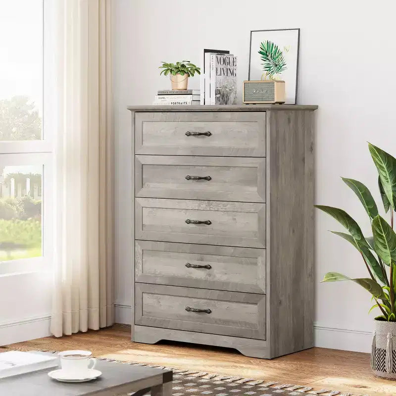 COZONY Modern 5/6-Drawer Dresser with Optional Configuration, Versatile Storage Chest for Closet Organization, Kids Bedroom & Living Room