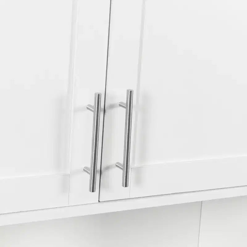 GDFStudio Samuel Mobile Bagno a Specchio Moderno 80 cm con Vano Porta Fazzoletti, 2 Ante e Ripiano Regolabile