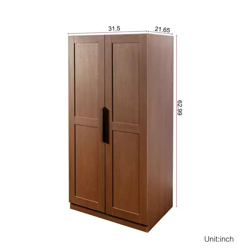 GDFStudio Helene Dispensa da cucina alta 160 cm con 2 ante e ripiani