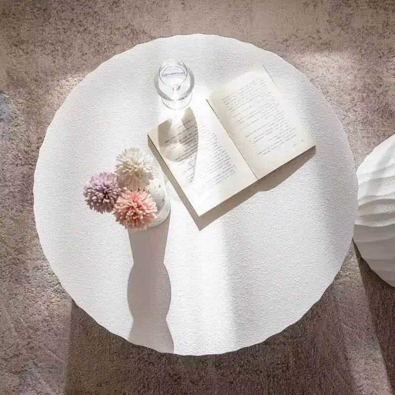 Set di 2 tavolini da caffè rotondi moderni in legno Colbourne GDFStudio