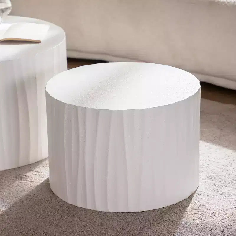Set di 2 tavolini da caffè rotondi moderni in legno Colbourne GDFStudio