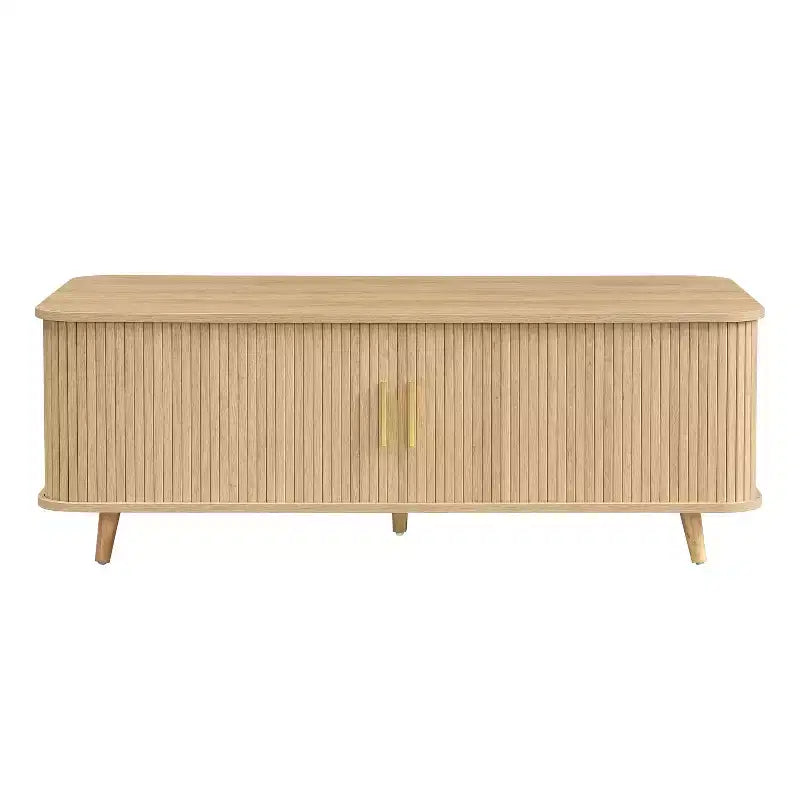 Christopher Knight Home Nova Sliding Door Storage Coffee Table with Adjustable Shelves
