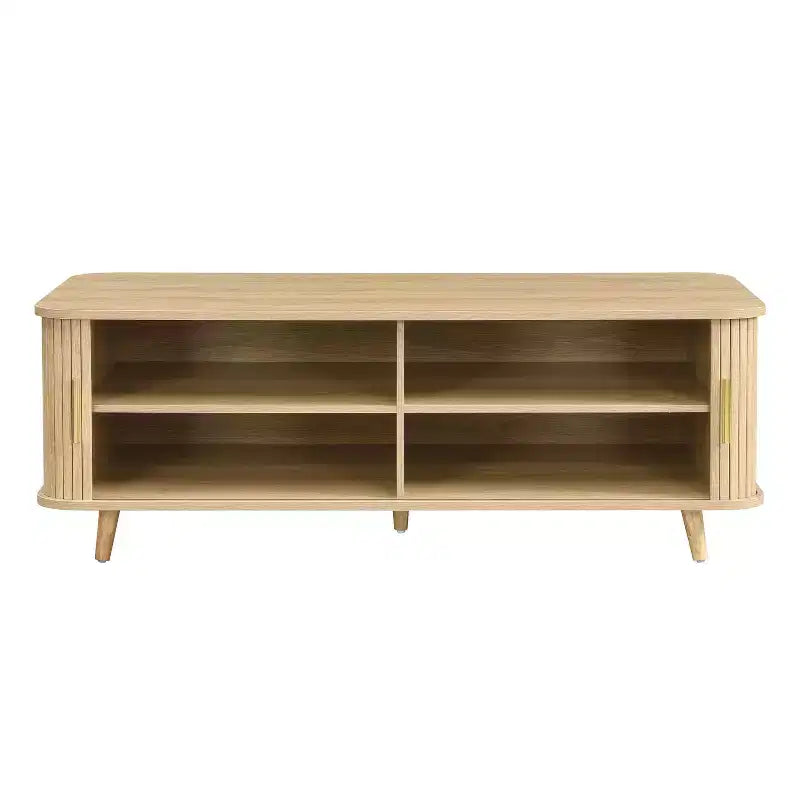 Christopher Knight Home Nova Sliding Door Storage Coffee Table with Adjustable Shelves