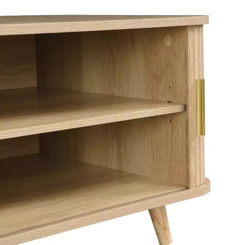 Christopher Knight Home Nova Sliding Door Storage Coffee Table with Adjustable Shelves