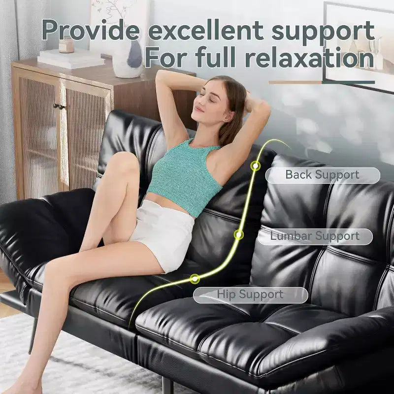 Dyonery 71 Divano Letto Convertibile in Memory Foam, Divanetto Moderno per Soggiorno, Braccioli e Schienale Regolabili, Tessuto in Lino - Grigio Chiaro