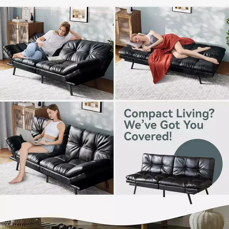Dyonery 71 Divano Letto Convertibile in Memory Foam, Divanetto Moderno per Soggiorno, Braccioli e Schienale Regolabili, Tessuto in Lino - Grigio Chiaro