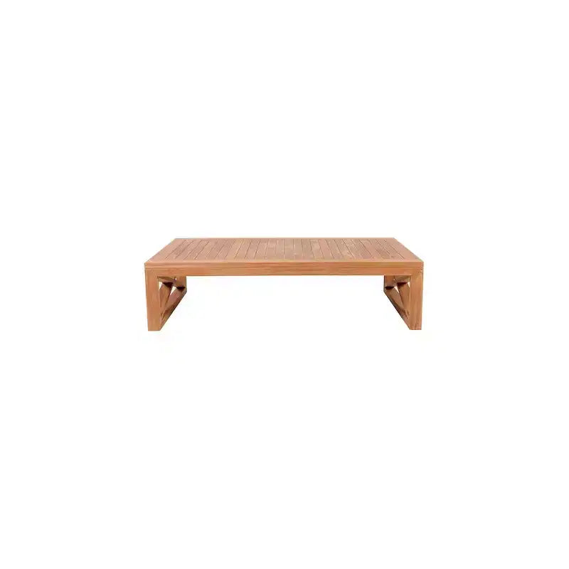 Meridian Furniture, Tavolino da caffè da esterno Anguilla in teak naturale