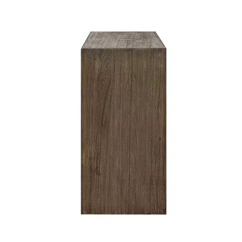 Okak Tavolino Consolle Moderno con Impiallacciatura di Paulownia, Tavolo da Ingresso con Design Unico e Piano Spesso, Tavolo d'Appoggio per Foyer, Salotto