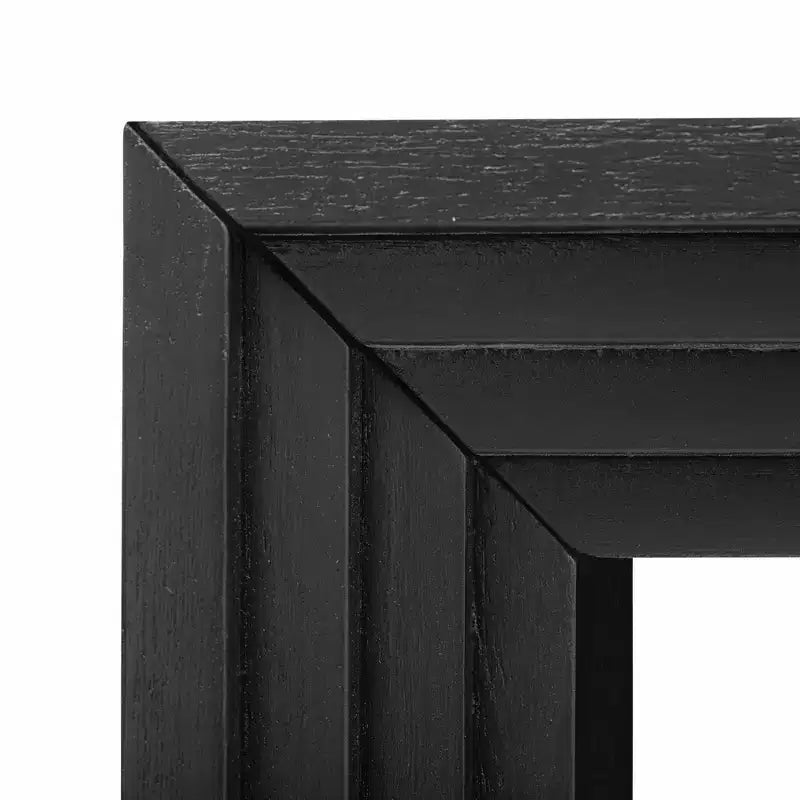 Okak Tavolino Consolle Moderno con Impiallacciatura di Paulownia, Tavolo da Ingresso con Design Unico e Piano Spesso, Tavolo d'Appoggio per Foyer, Salotto