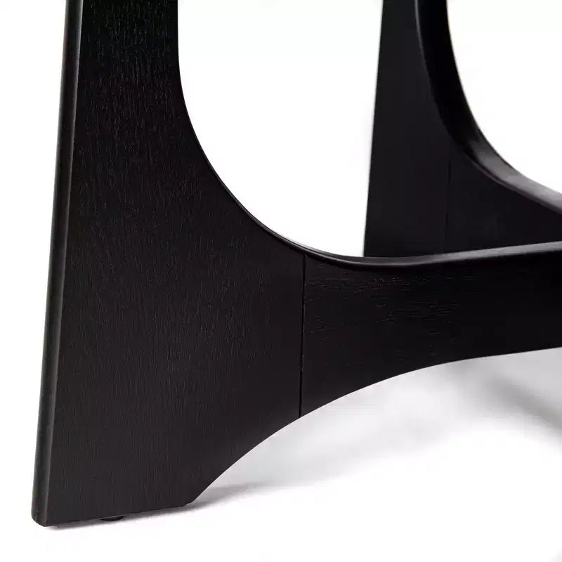 Tavolino rotondo Homy Casa con base scultorea per soggiorno o salotto, nero