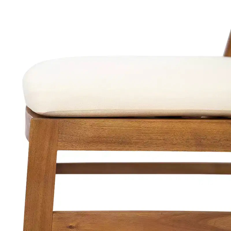 Christopher Knight Home Isidora, set da pranzo da esterno rustico a 5 pezzi in legno di acacia con sedie in vimini intrecciato