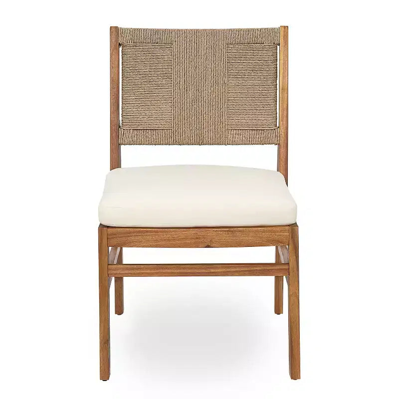 Christopher Knight Home Isidora, set da pranzo da esterno rustico a 5 pezzi in legno di acacia con sedie in vimini intrecciato