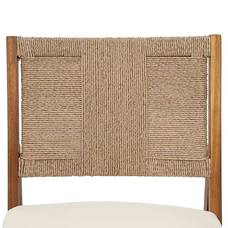 Christopher Knight Home Isidora, set da pranzo da esterno rustico a 5 pezzi in legno di acacia con sedie in vimini intrecciato