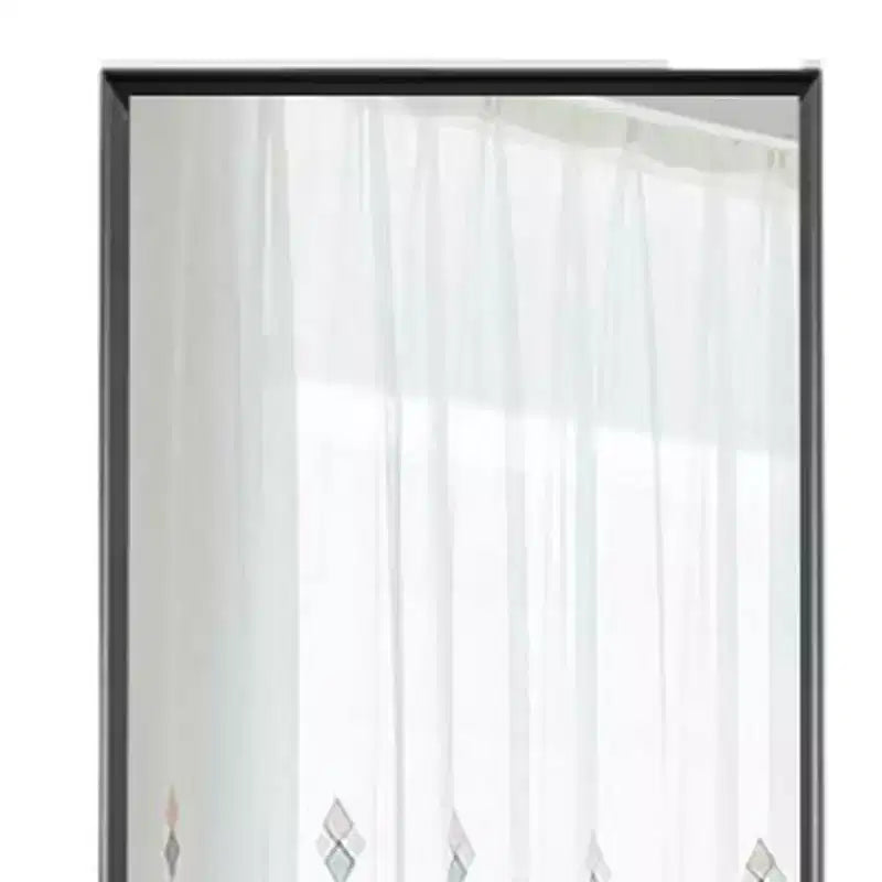 Specchio autoportante con cornice in metallo nero, 59