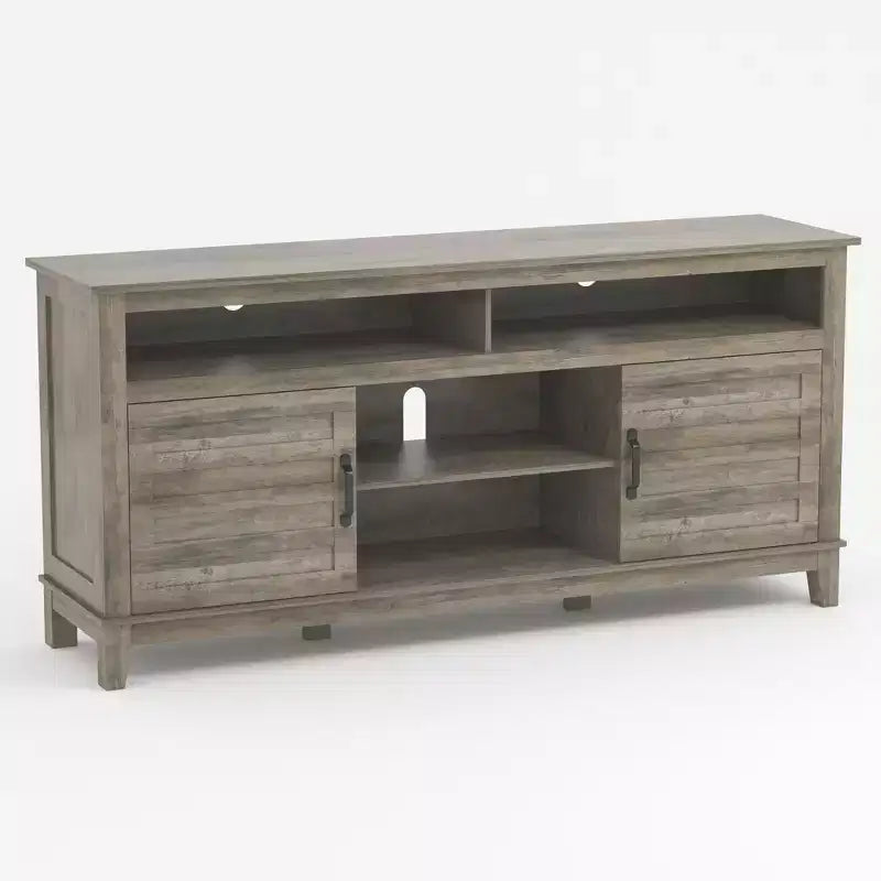 Mobili TV e Console, Mobile TV Moderno per Televisori fino a 63'', Centro di Intrattenimento con Ripiani Regolabili, Consolle TV Multimediale per Soggiorno, Camera da Letto