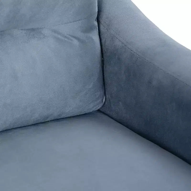PexFix Divano componibile a 3 posti con molle a U e struttura in legno massiccio, divano imbottito in velluto in stile Mid-Century per soggiorno, camera da letto, ufficio, grigio