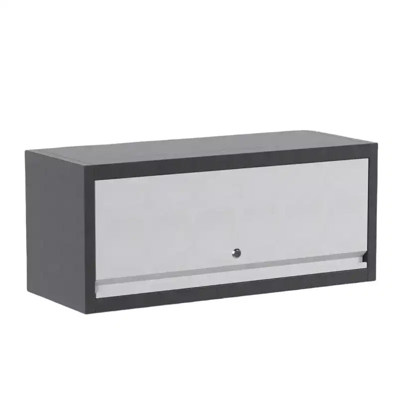 Pensile da Parete con Ante, Mobile Metallico Sospeso per Organizzazione Garage, Cucina e Officina