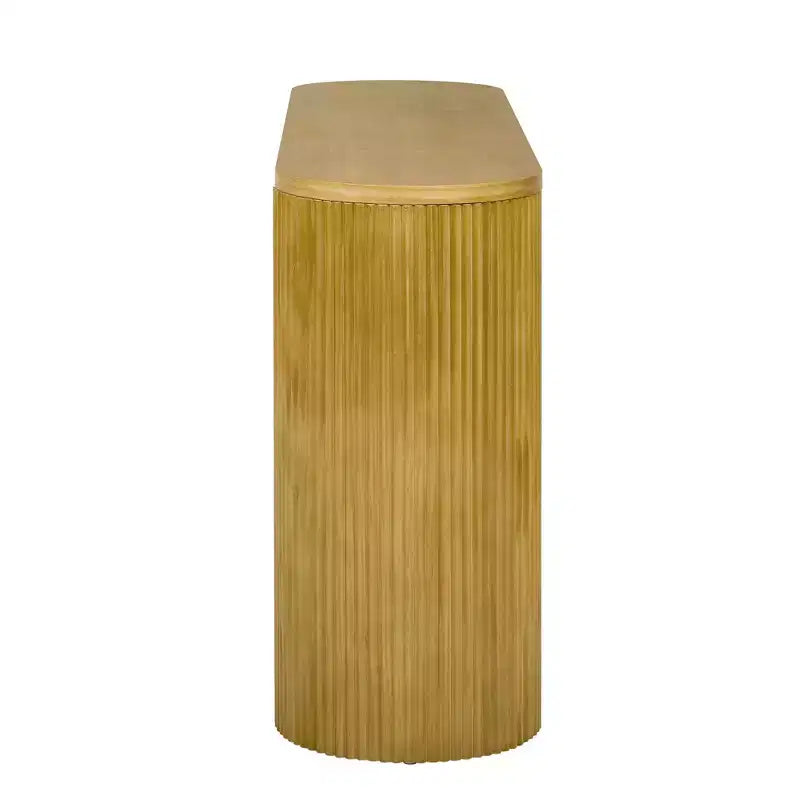 Homy Casa Consolle Moderna a Costine con 2 Cassetti Elegante Tavolo da Ingresso o da Toilette