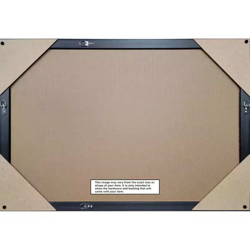 Specchio da parete per bagno Amanti Art Pia Marrone Medio Smussato con cornice stretta