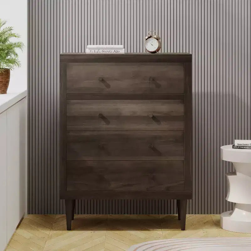 COMODINO NORDIC A 4 CASSETTI