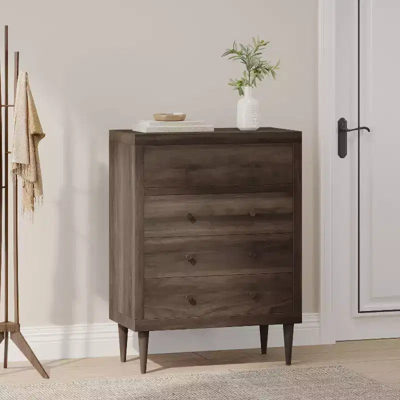 COMODINO NORDIC A 4 CASSETTI