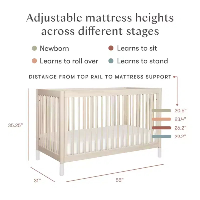 Culla Convertibile 4-in-1 Babyletto Gelato con Kit di Conversione per Lettino per Bambini