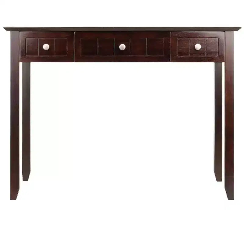 HomeStock Scrivanie per computer in truciolato color marrone da 76 cm H con ripiano aperto