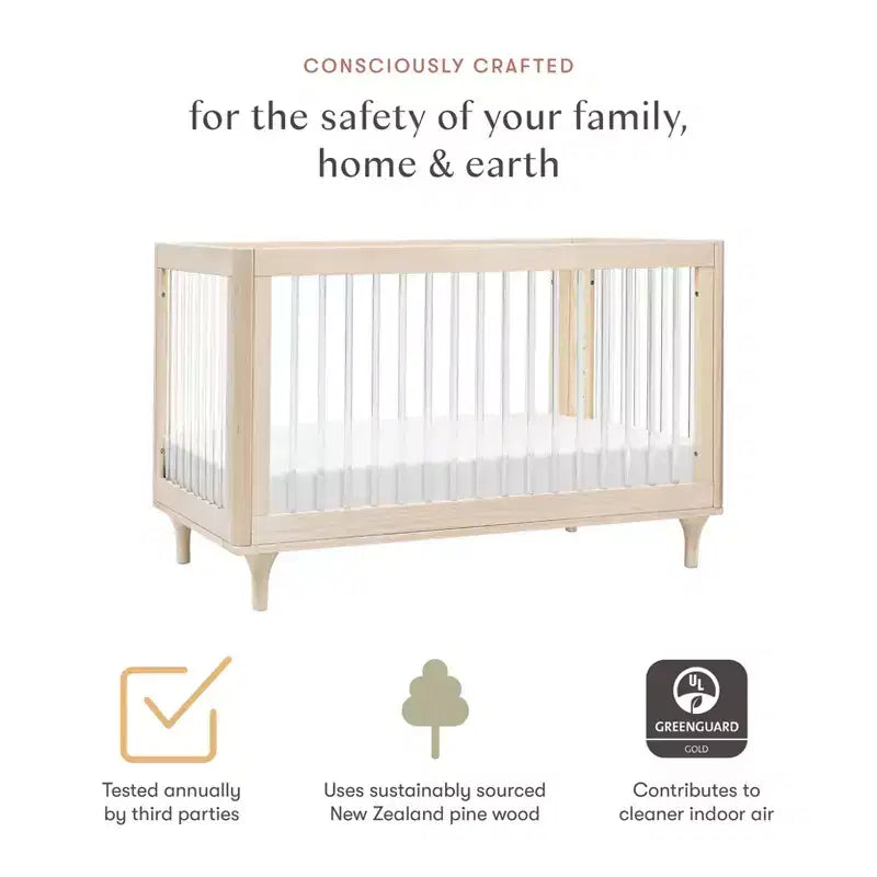 Culla convertibile 3-in-1 Babyletto Lolly con kit di conversione per lettino da giorno