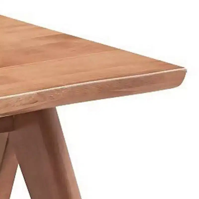 Tavolino d'appoggio/da divano Royal Hampton 22 pollici, gambe angolate, finitura in legno marrone naturale