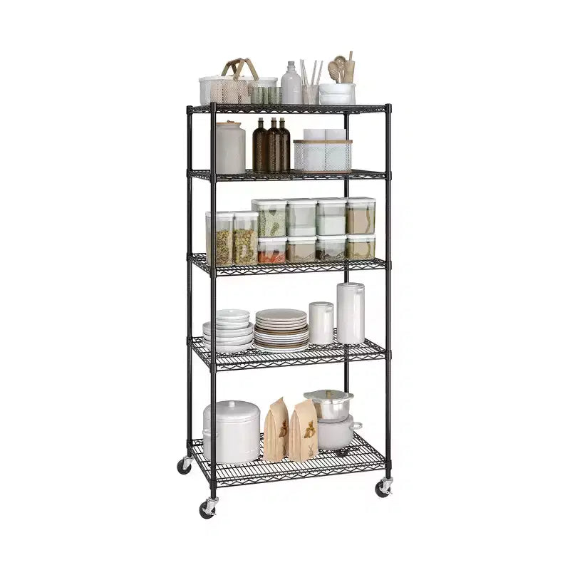 Scaffalatura in filo d'acciaio UltraDurable a 5 ripiani Seville Classics, certificata NSF, 36 L x 24 P x 75 H