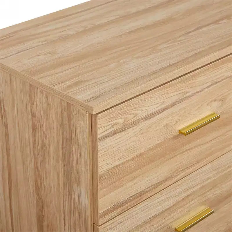 Comò moderno in legno massello a 9 cassetti - Spazioso, con ampi cassetti, robusto e sicuro, adatto per soggiorno e camera da letto.