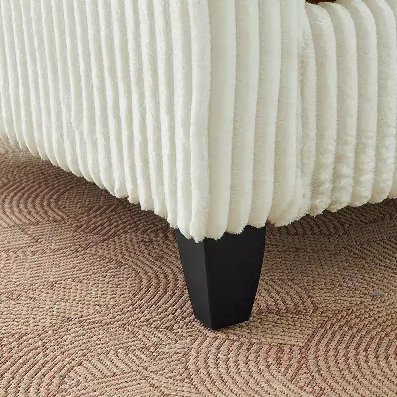 EHMKNP Poltrona a Poltroncina Singola in Peluche con Morbido Cuscino, Schienale e Braccioli | Perfetta per Soggiorno e Camera da Letto