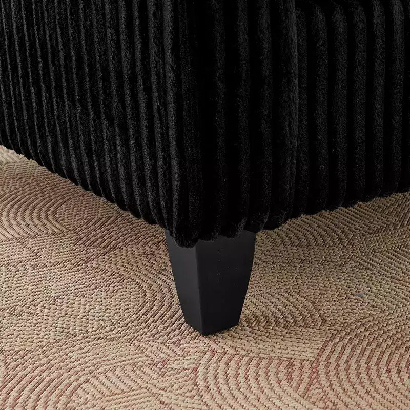 EHMKNP Poltrona a Poltroncina Singola in Peluche con Morbido Cuscino, Schienale e Braccioli | Perfetta per Soggiorno e Camera da Letto