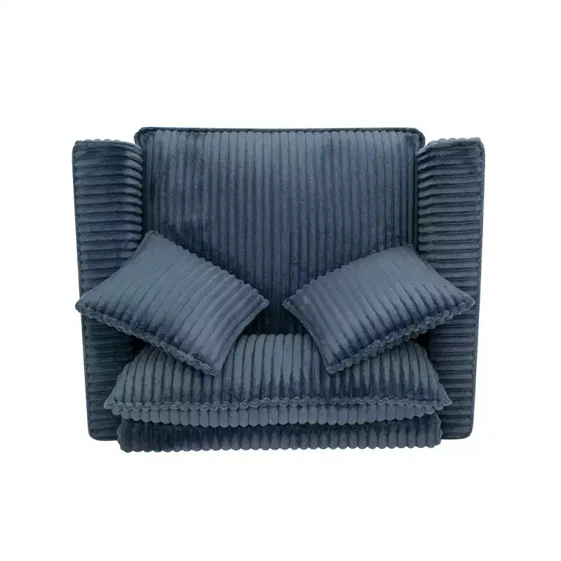 EHMKNP Poltrona a Poltroncina Singola in Peluche con Morbido Cuscino, Schienale e Braccioli | Perfetta per Soggiorno e Camera da Letto