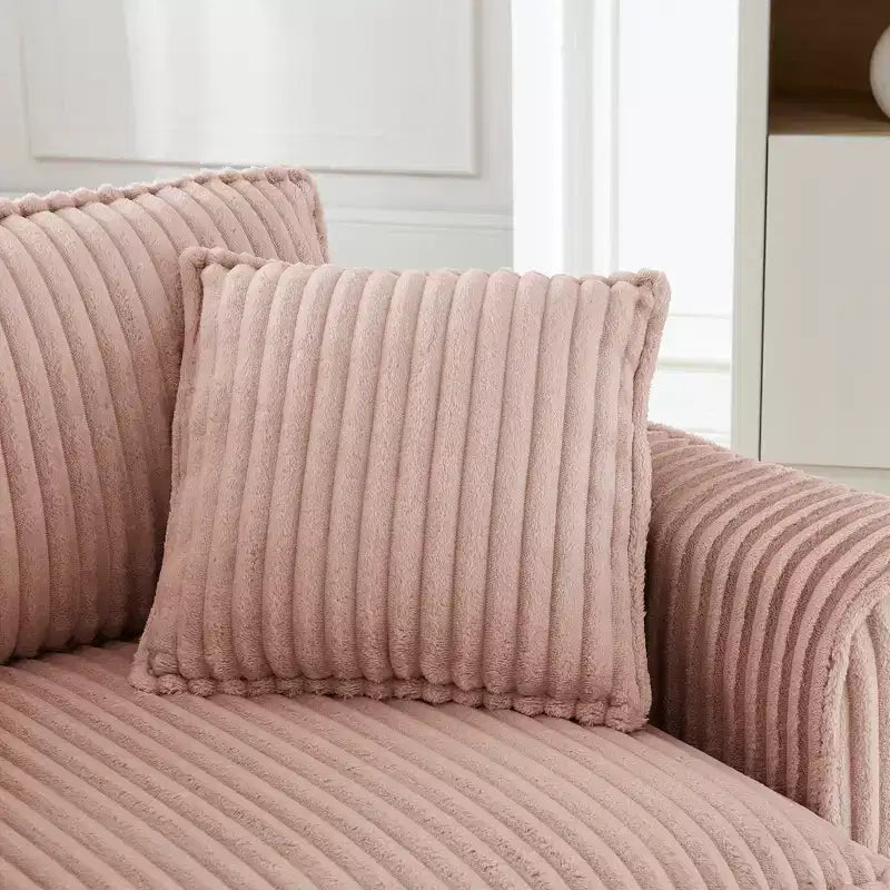 EHMKNP Poltrona a Poltroncina Singola in Peluche con Morbido Cuscino, Schienale e Braccioli | Perfetta per Soggiorno e Camera da Letto
