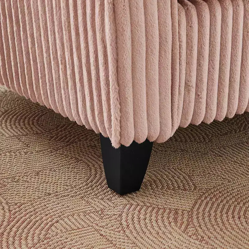 EHMKNP Poltrona a Poltroncina Singola in Peluche con Morbido Cuscino, Schienale e Braccioli | Perfetta per Soggiorno e Camera da Letto