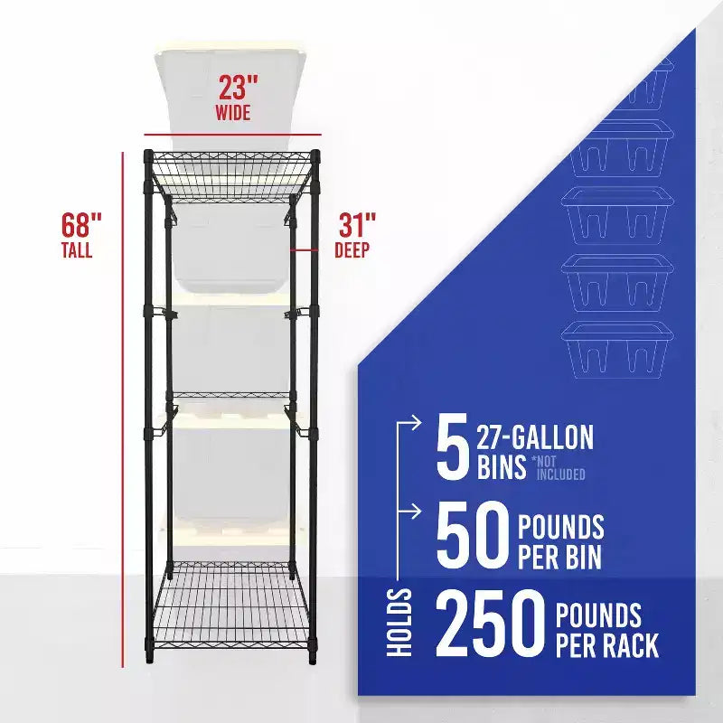 Porta contenitori da 100 litri SafeRacks