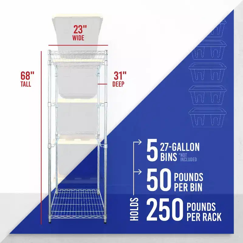 Porta contenitori da 100 litri SafeRacks