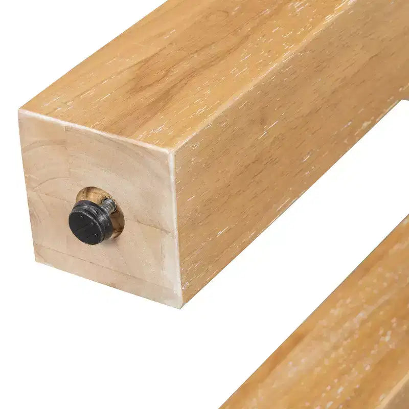 Consolle rustica Luxystar in legno con cassetto a scomparsa e presa di corrente laterale per ingressi, soggiorni e uffici domestici
