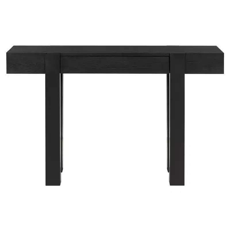 Consolle rustica Luxystar in legno con cassetto a scomparsa e presa di corrente laterale per ingressi, soggiorni e uffici domestici