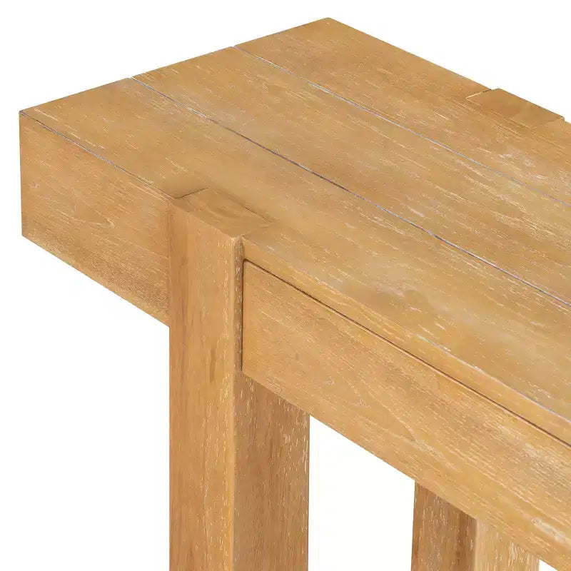 Consolle rustica Luxystar in legno con cassetto a scomparsa e presa di corrente laterale per ingressi, soggiorni e uffici domestici