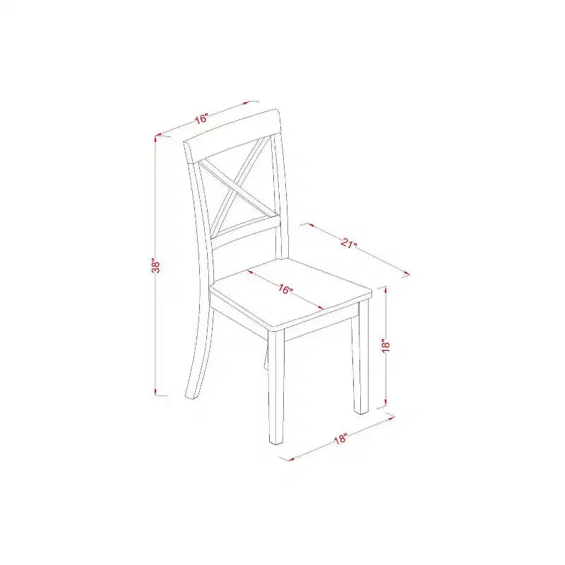 HomeStock Set da Pranzo 3 Pezzi con Piano in Legno Massello Finitura Bianco Lino